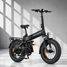 ENGWE Engine Pro 3.0 Boost foldbar elcykel med 250W motor, 90 Nm moment, full suspension, op til 130 km rækkevidde, Shimano 7 gear og hydrauliske skivebremser.