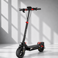 ENGWE Y600 Upgrade el-løbehjul med 48V 18Ah batteri, op til 70 km rækkevidde, 10-tommer dæk, mekaniske skivebremser og foldbart design.